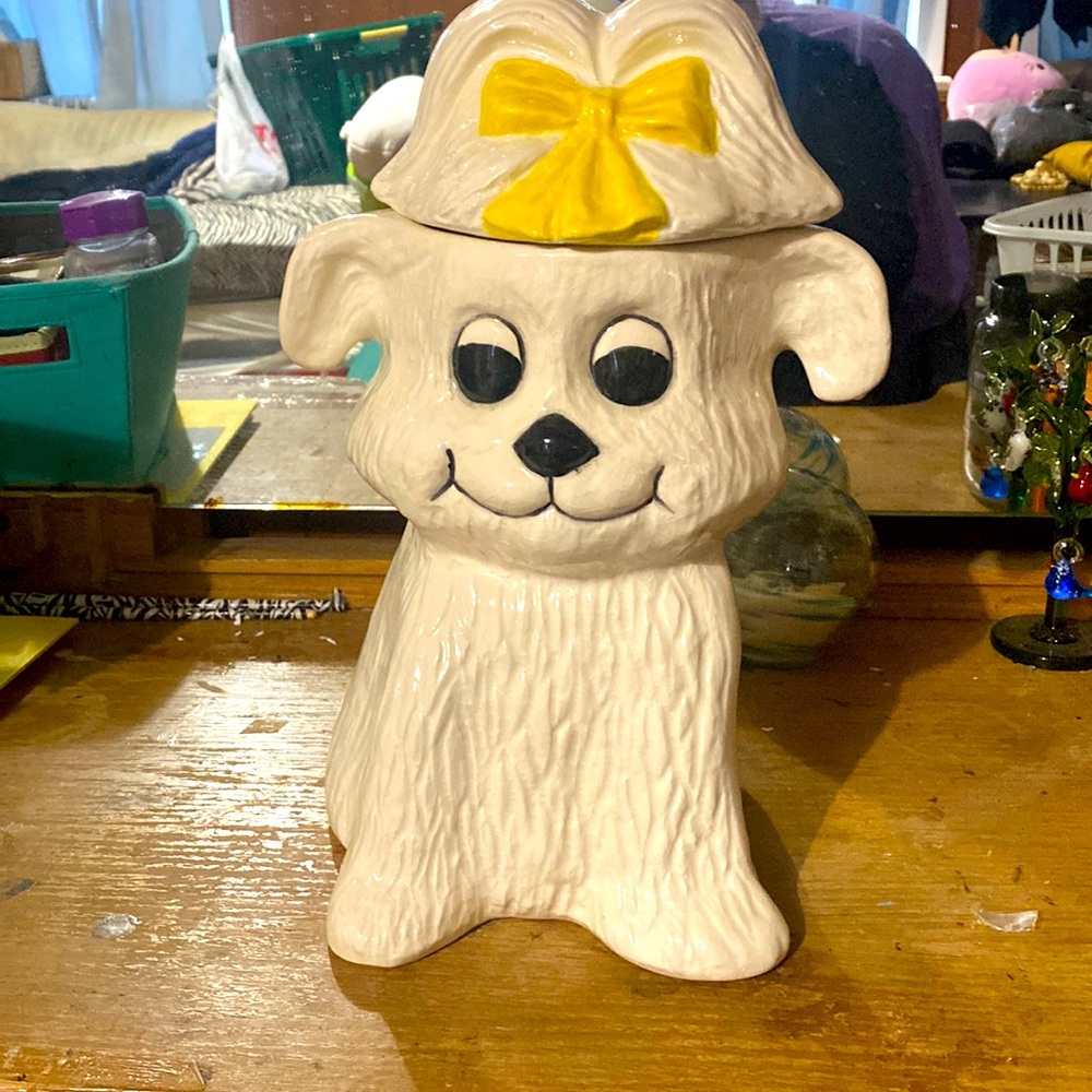 Dog cookie jar